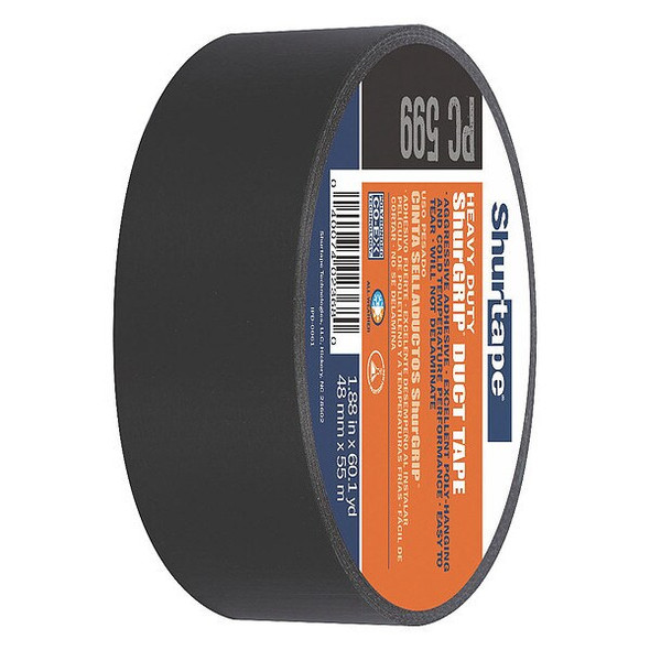 Shurtape DuctTape,Black,60-1/8ydL,1-7/8inW 105462
