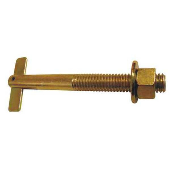 DFS T-Anchor Screw Anchor, 2-1/2"L, Carbon Steel, 4 PK