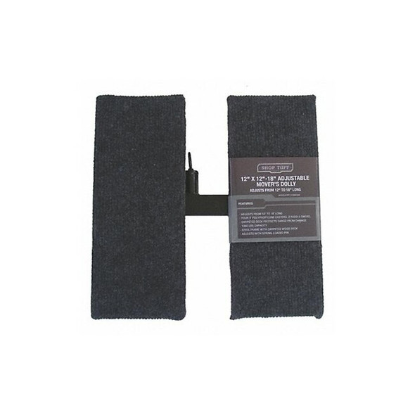 Manufacturer Varies Adjustable Dolly,Black,12" Platform L STF-1218MDAM