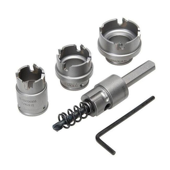 Greenlee HoleCutterKit,4pcs,Sizes:0.875"-1.375" 655