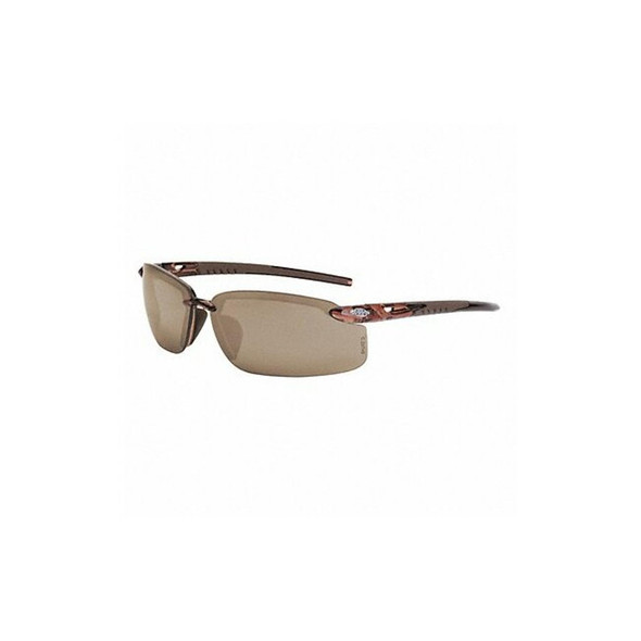 Crossfire Safety Glasses,Brown 29117