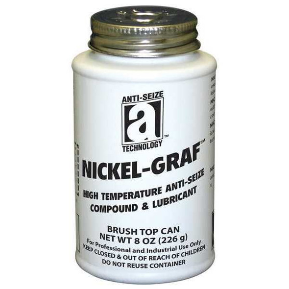 Anti-Seize Technology Anti Seize,Nickel,8 oz,Brush Top Can 13008