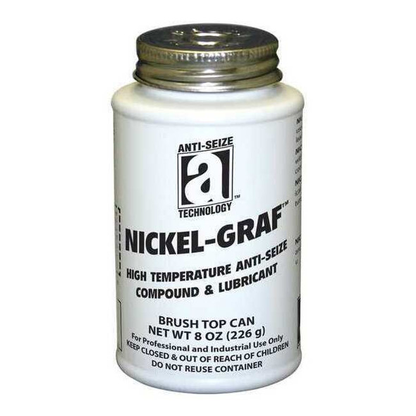 Anti-Seize Technology Anti Seize,Nickel,8 oz,Brush Top Can 13008