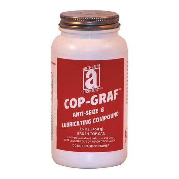 Anti-Seize Technology Anti Seize, Copper, 16 oz Brush Top Can 11018
