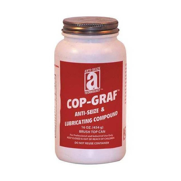 Anti-Seize Technology Anti Seize, Copper, 16 oz Brush Top Can 11018