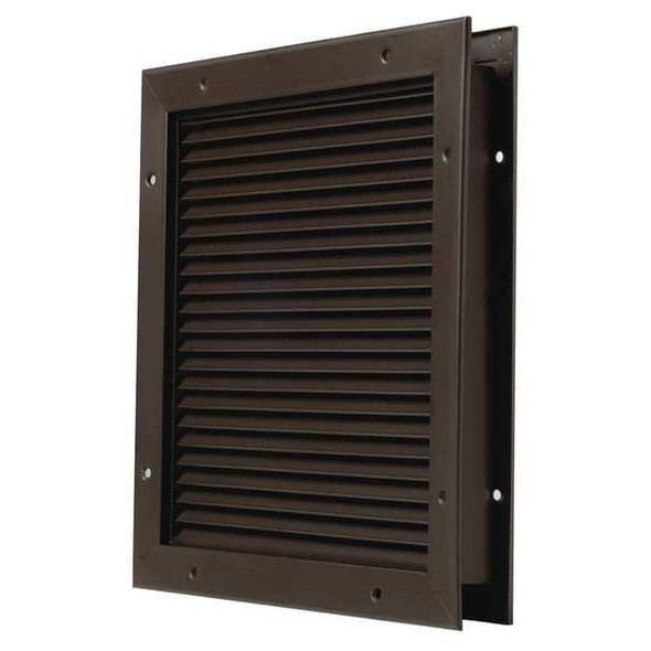 National Guard Door Louver,11 1/4 in H,11 1/4 in W L-700-BFDKB-12x12