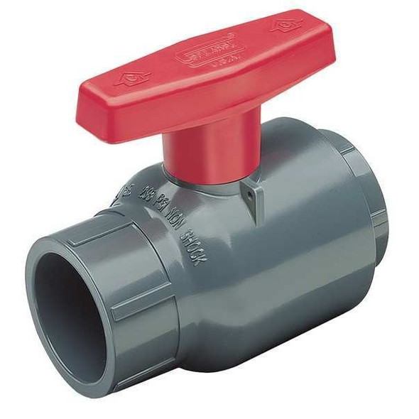 Spears Manual 2-Way Ball Valve,NPT,PVC 2121-010