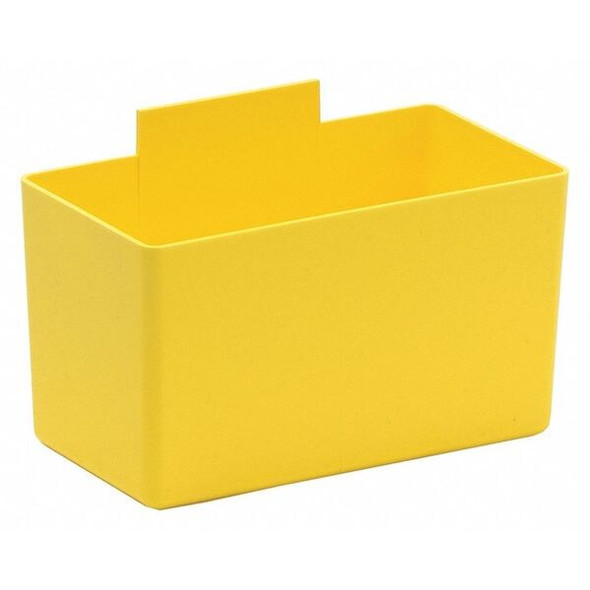 Quantum Storage Systems Bin Cups,Yellow,Plastic,3 in QBC112YL