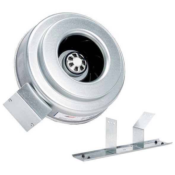 Fantech Steel 13"D,15.3"H,5.9"W Inline Duct Fan 56211 Fantech Steel 13"D,15.3"H,5.9"W Inline Duct Fan 56211