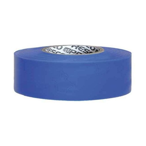 Flagging Tape, No Legend, Blue, 1 3/16 in Wide x 300 ft Length, Vinyl, 2 mil