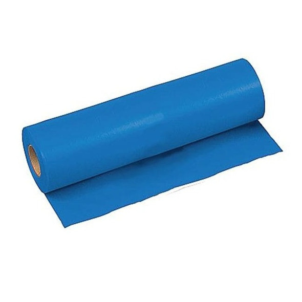Flagging Tape, Blue, 4 in Wide x 300 ft Length, Vinyl, 2.5 mil