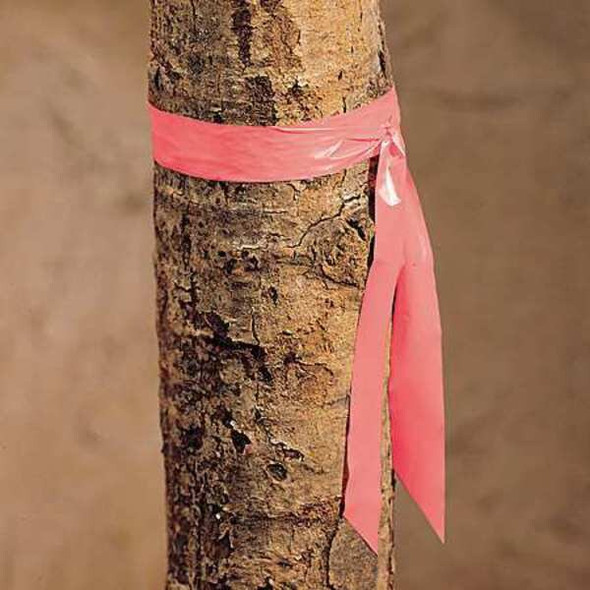 Flagging Tape, No Legend, Pink, 1 in Wide x 300 ft Length, Vinyl, 2.5 mil