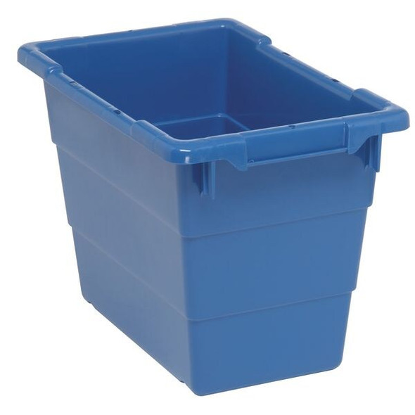 Quantum Storage Systems CrossStackingTote,17.25inL,11inW,Blue TUB1711-12BL Quantum Storage Systems CrossStackingTote,17.25inL,11inW,Blue TUB1711-12BL