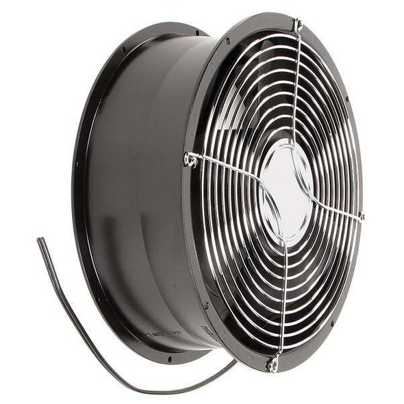Standard Round Axial Fan, Round, 115V AC, Plastic/Steel, 10 in W.