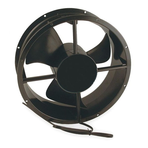 Standard Round Axial Fan, Round, 115V AC, Plastic-Steel, 10 in W.  WA10AXFN