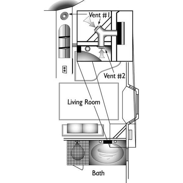 Fantech Exhaust Fan,4In Duct Dia,Steel,115 V 45033