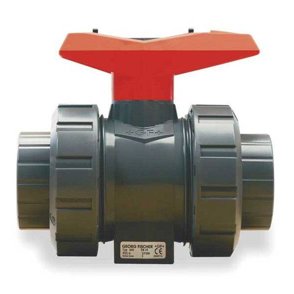Gf Piping Systems Manual 2-Way Ball Valve,NPT,PVC 161546347 Gf Piping Systems Manual 2-Way Ball Valve,NPT,PVC 161546347