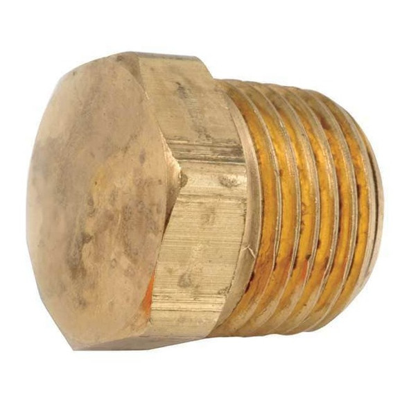Manufacturer Varies Brass Hex Head Plug, MNPT, 1/4" Pipe Size 706121-04
