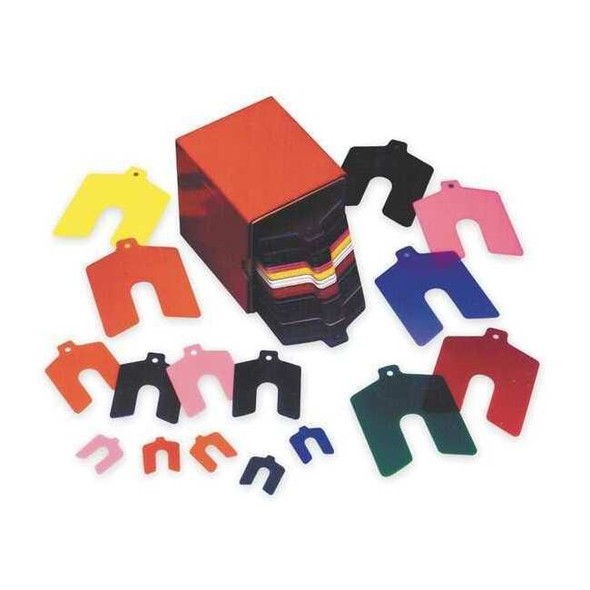 Precision Brand Slotted Shim Assortment,tabbed,170 pcs 42905