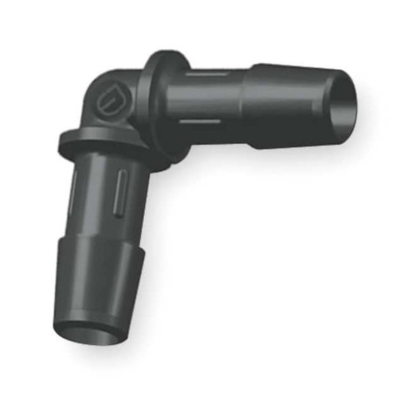 Eldon James Elbow,Nylon,Barbed1/8",Barbed1/8",PK10 L0-2BN