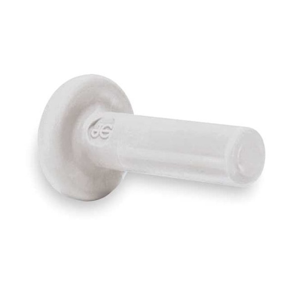 John Guest Push-Fit Fitting Plug, Polypropylene, White, 10 PK PP0812W-PK10