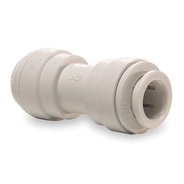 John Guest Adapter Union,Tube OD 1/2 In.,PK10 PP0416W-PK10