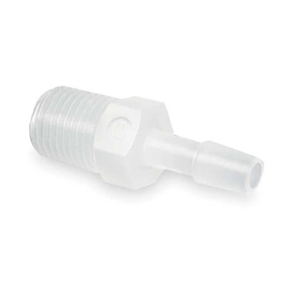 Eldon James Strt, HDPE, Barbed 1/4", MNPT 1/4",PK10 A4-4HDPE