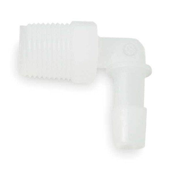 Eldon James Elbow,Thread To Barb,PVDC,1/4 In,PK5 L4-6NK