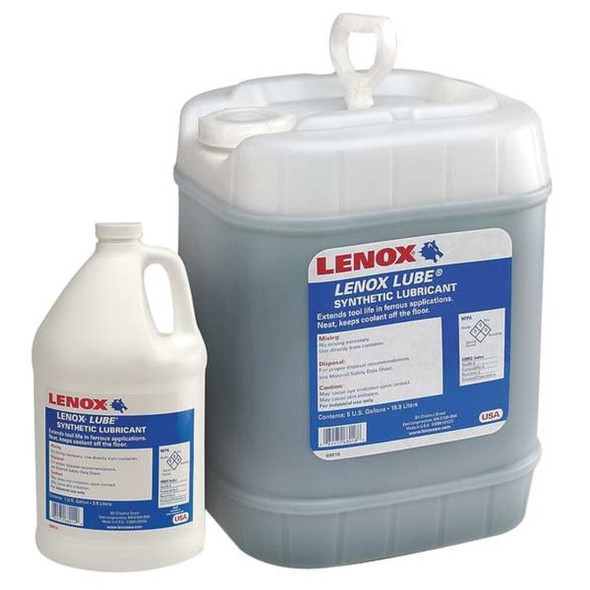 Lenox Sawing Fluid, Lenox Lube, Synthetic, 1 gal, Jug, Clear 68014