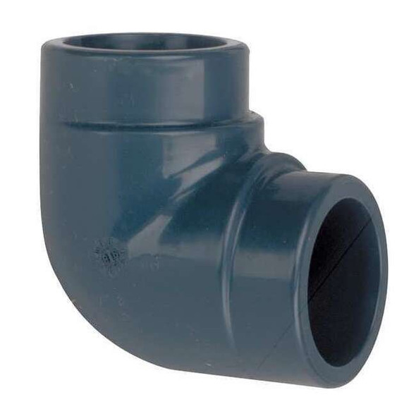 PVC Elbow, 90 Degrees, Socket x Socket, 1/2 in Pipe Size
