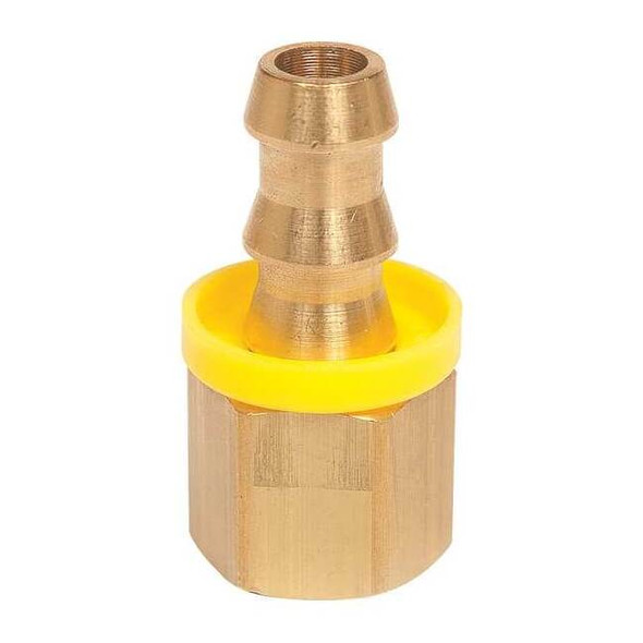 Continental Push on Hose Fitting,1/2"x3/8",BarbxNPTF PB-NPF-0806