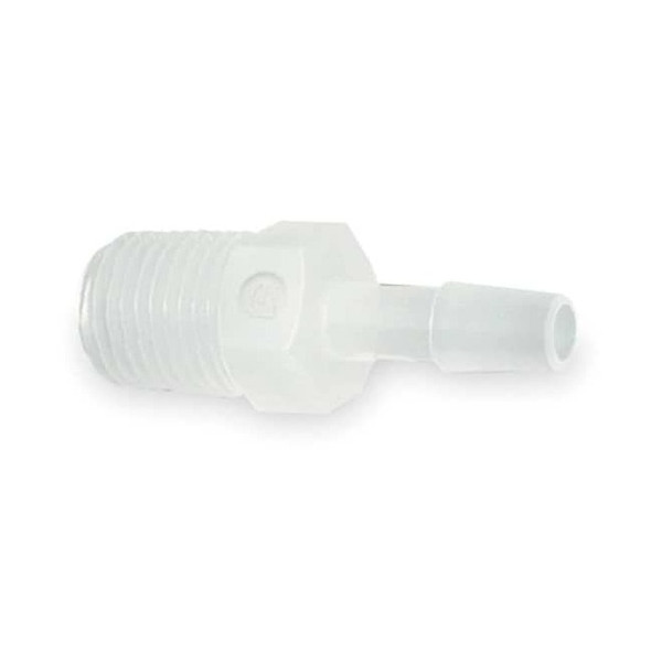 Eldon James Strt, PVDF, Barbed 1/2", MNPT 1/2",PK5 A8-8NK