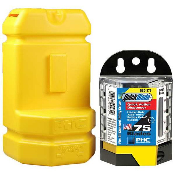 Pacific Handy Cutter Blade Dispenser Kit,Blunt Tip,2-1/4" L. BB5379KIT Pacific Handy Cutter Blade Dispenser Kit,Blunt Tip,2-1/4" L. BB5379KIT