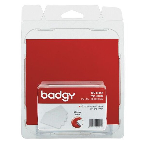 Badgy Blank ID Cards,20 mil CBGC0020W