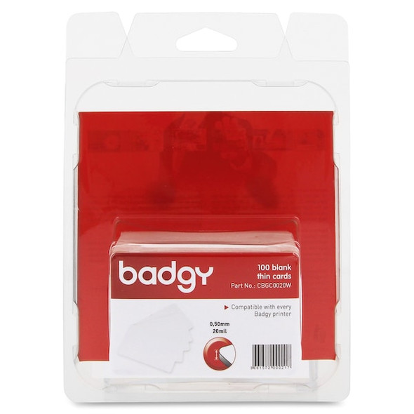 Badgy Blank ID Cards,20 mil CBGC0020W