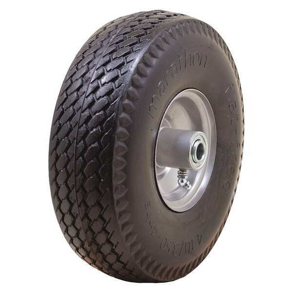 Marastar Flat Free Wheel,Polyurethane,300 lb,Gray 00014