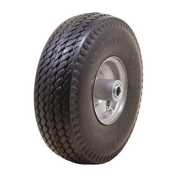 Marastar Flat Free Wheel,Polyurethane,300 lb,Gray 00014