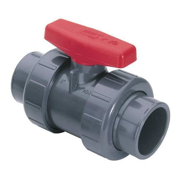 Spears Manual 2-Way Ball Valve,Socket,PVC 3629-005