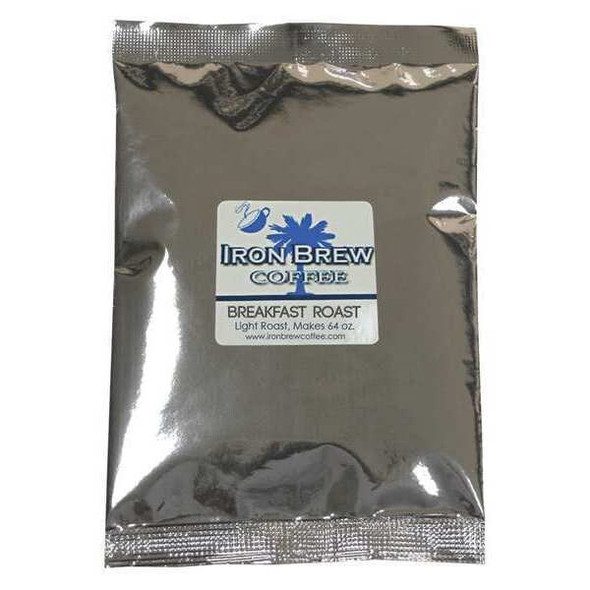 Iron Brew Coffee,1.73 lb. Net Weight,Ground,PK50 C-50CTBRK-NF