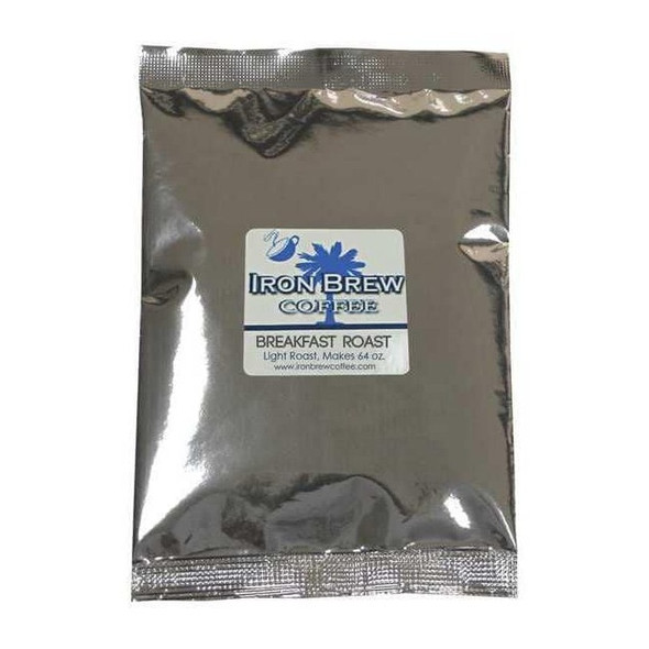 Iron Brew Coffee,1.73 lb. Net Weight,Ground,PK50 C-50CTBRK-NF
