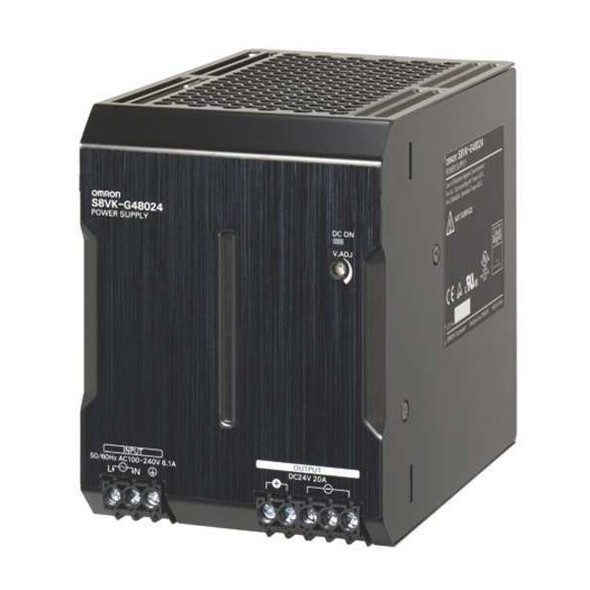 Omron DC Power Supply, 100/240V AC, 12V DC, 15 W, 1.2 A, DIN Rail S8VK-G01512