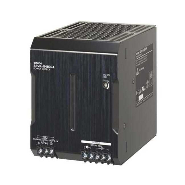 Omron DC Power Supply, 100/240V AC, 12V DC, 15 W, 1.2 A, DIN Rail S8VK-G01512