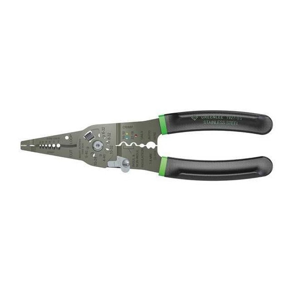 8 7/8 in Wire Stripper Solid: 8 to 18 AWG, Stranded: 10 to 20 AWG
