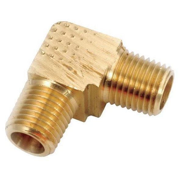 90 Degree Elbow Brass Elbow, 90 Degrees, 1/4 in Male NPT X 1/4 in Male NPT