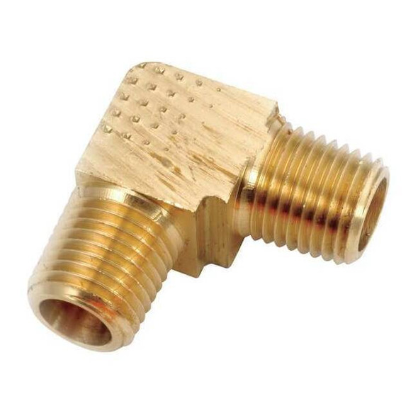 90 Degree Elbow Brass Elbow, 90 Degrees, 1/4 in Male NPT X 1/4 in Male NPT