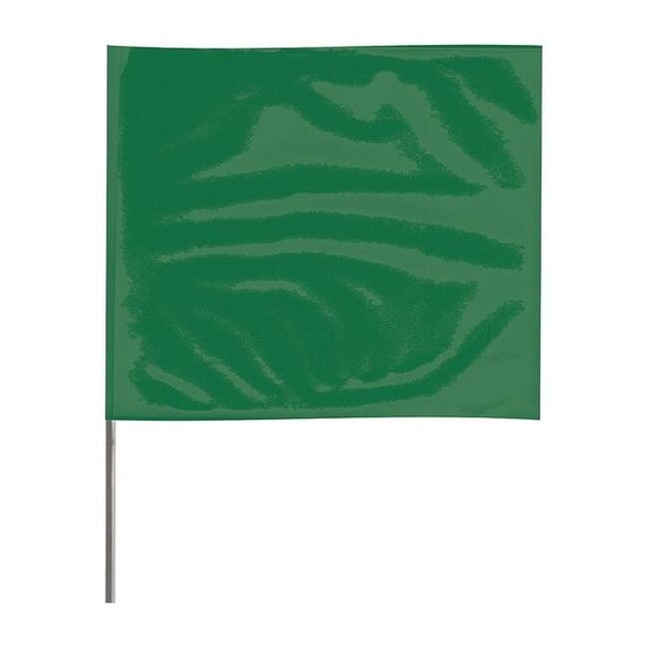 Marking Flag, Vinyl, 15" Wire Staffs, Blank, 15" L., 100 PK