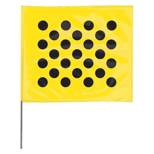 Marking Flag, Vinyl, 30" Wire Staff, Blank, 30" L., 100 PK