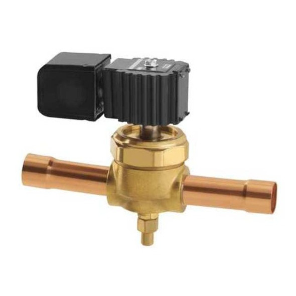 Parker Refrigerant Solenoid Valve,Brass,500 psi R46E257M