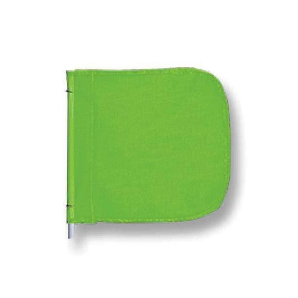 Warning Whip Replacement Flag, Green, Nylon Mesh, Mounting Clip