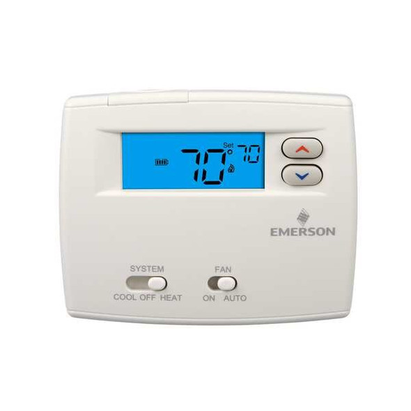 Emerson Low Volt NP Digital Tstat H or C,Wired 1F89EZ-0251